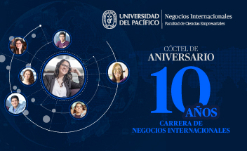 Cóctel de aniversario | 10 años carrera de Negocios Internacionales 