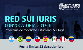 Programa de movilidad estudiantil Sui Iuris | Convocatoria 2019-II
