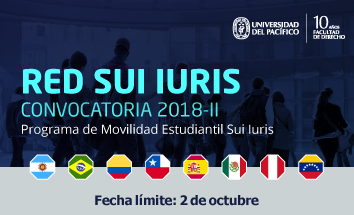 Convocatoria | Programa de Movilidad Estudiantil Sui Iuris 2018-II