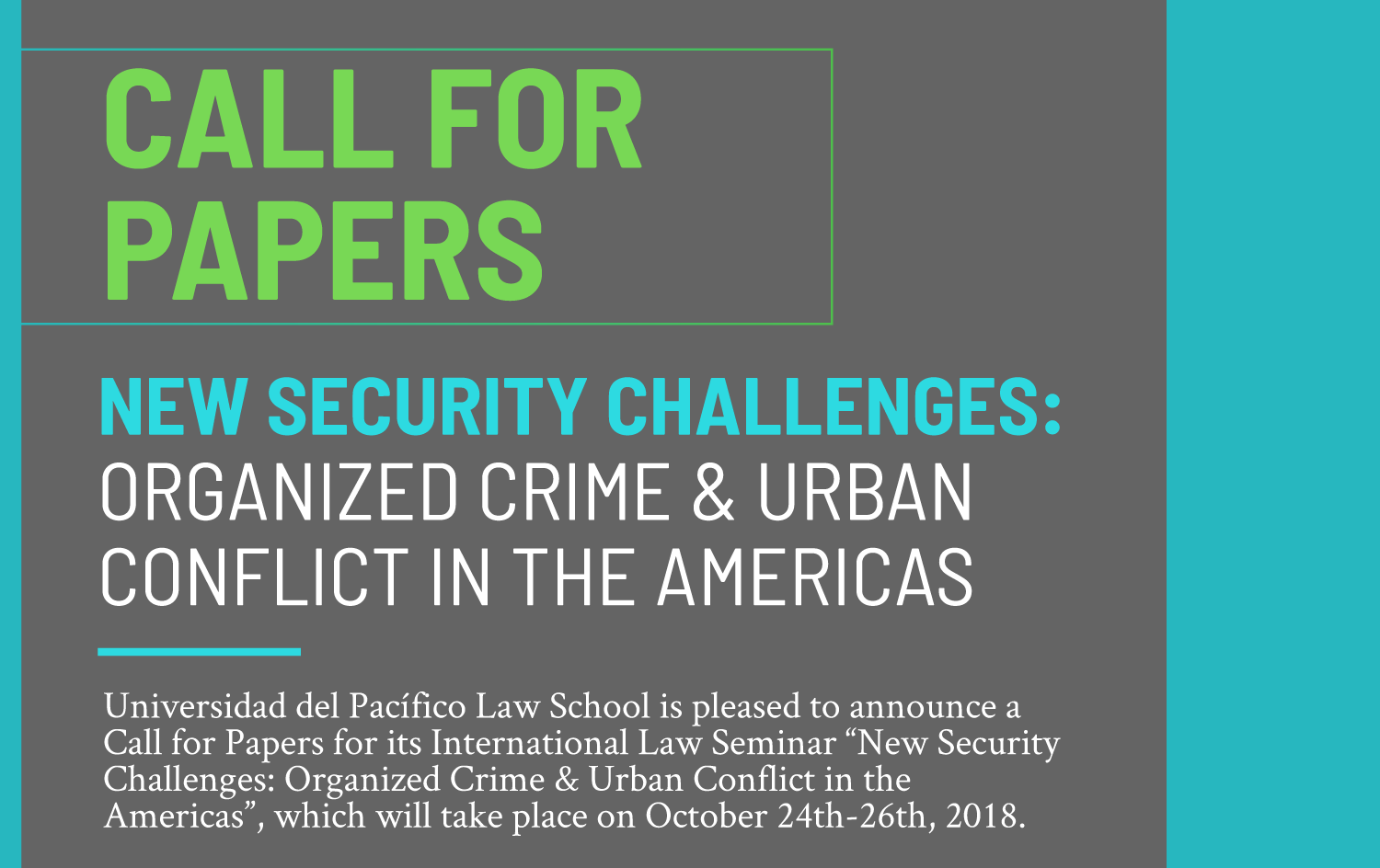 New Security Challenges:Organized Crime & Urban Conflict in the Americas