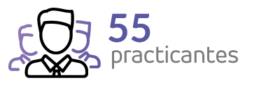 55 practicantes