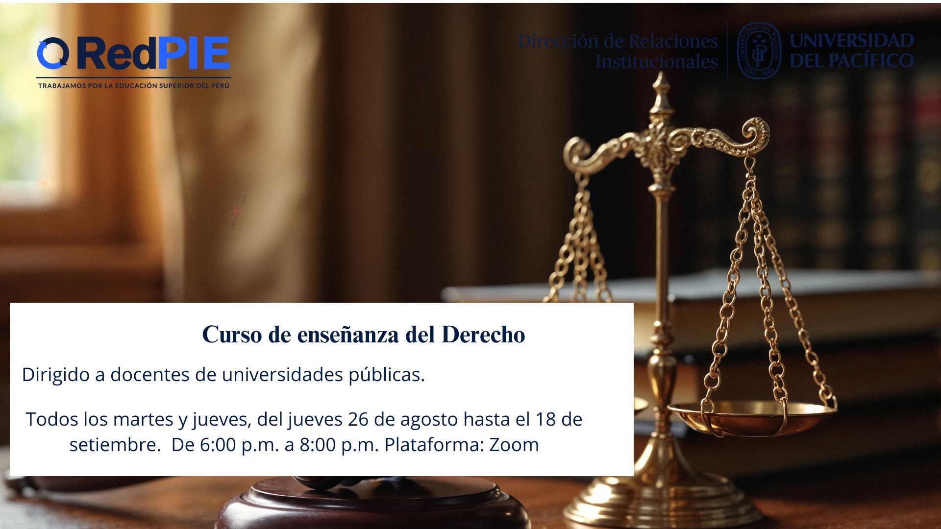 Curso de enseñanza del Derecho
