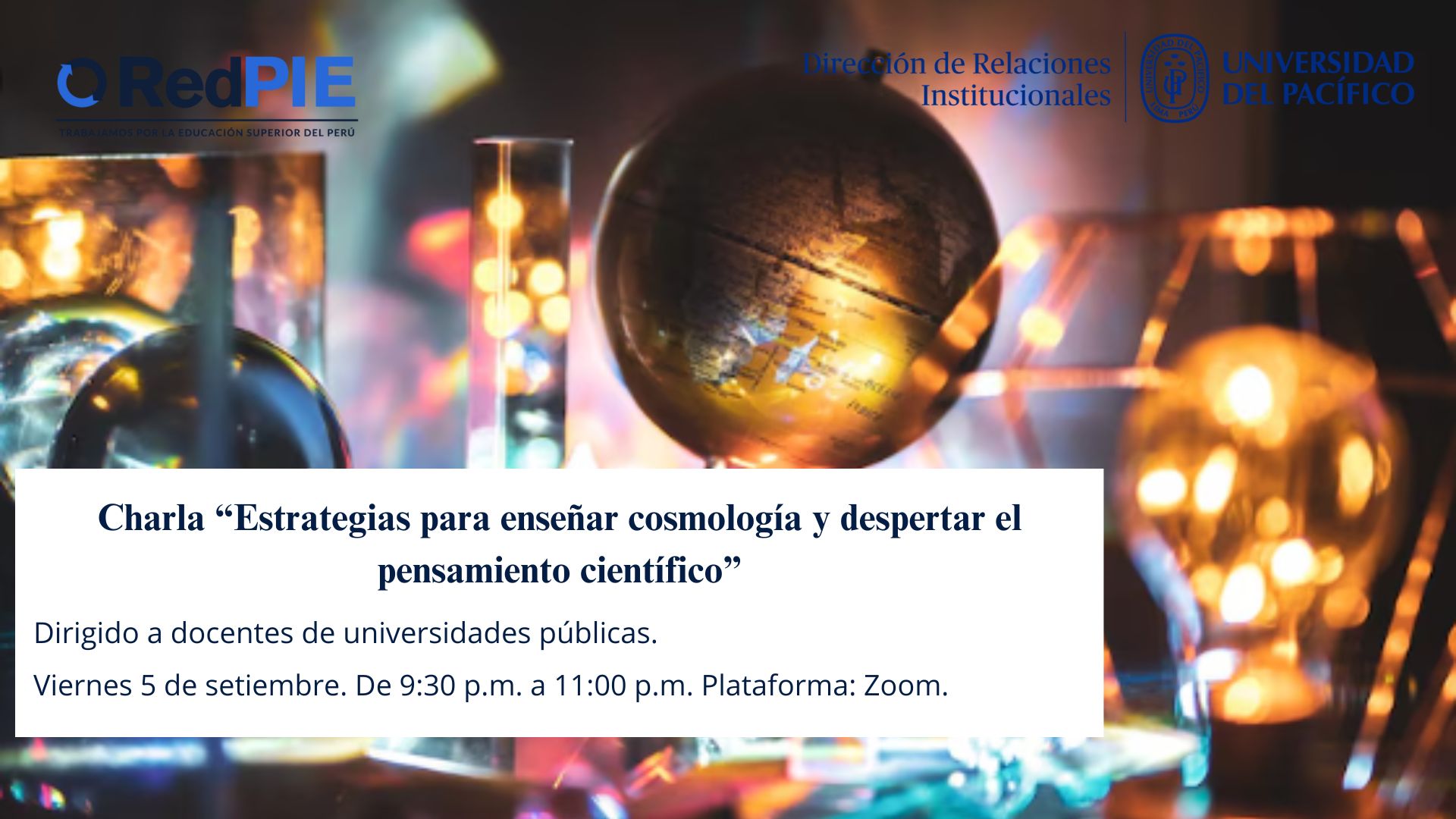 Charla "Estrategias para enseñar cosmología y despertar el pensamiento crítico"