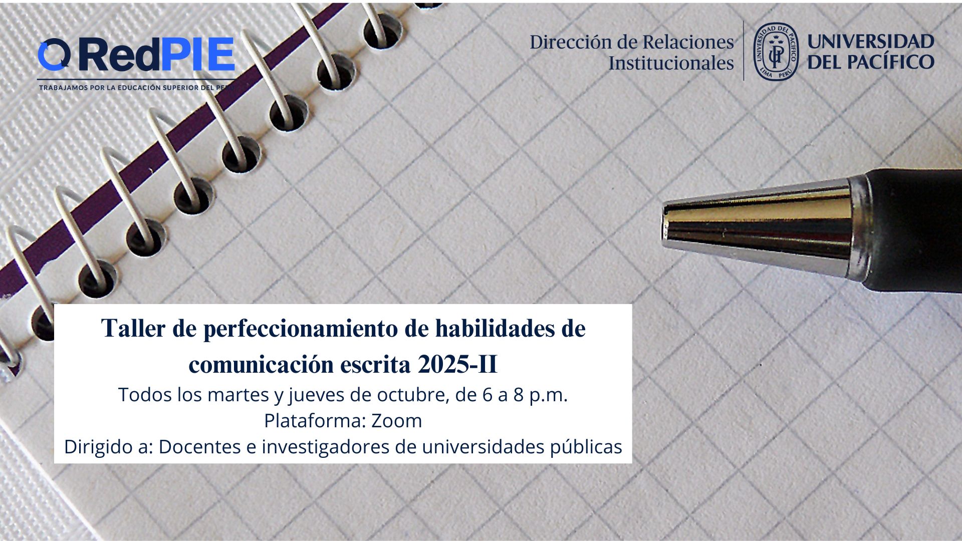 Taller "Perfeccionamiento de habilidades de comunicación escrita 2025-II"